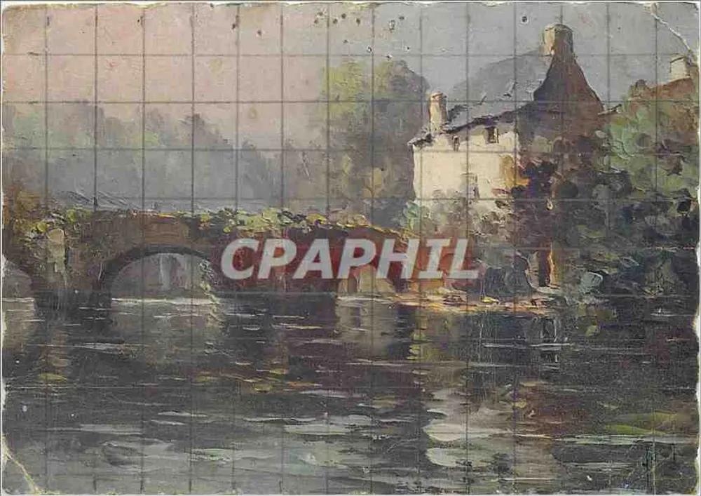 Quimperlé (Finistère) — O ponte florido — Les Éditions d'Art YVON, n° K.34 - Frente