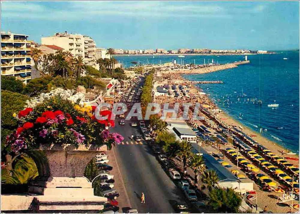 Cannes - La spiaggia del Mezzogiorno — Éditions Nice - Recto