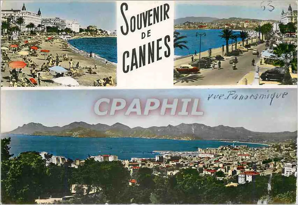 Cannes — Lembrete de Cannes e vista panorâmica — Éditions SEPT - Nice - Frente