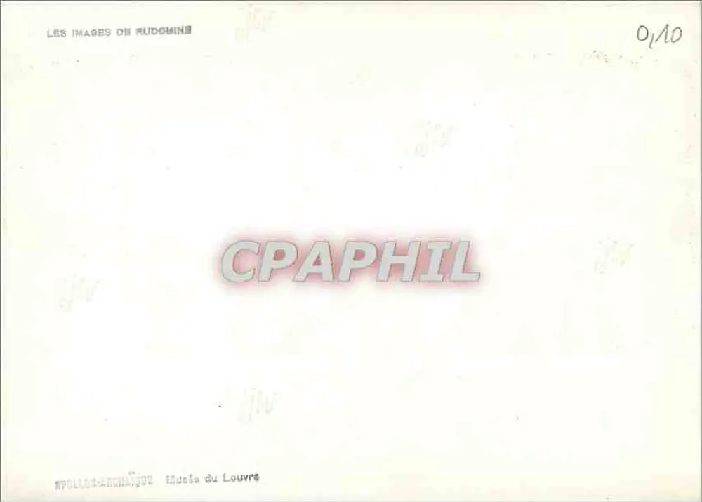 Apollon-Athlonique — Museu do Louvre — Editora: Les Images de Rudomine, n° 01/10 - Verso