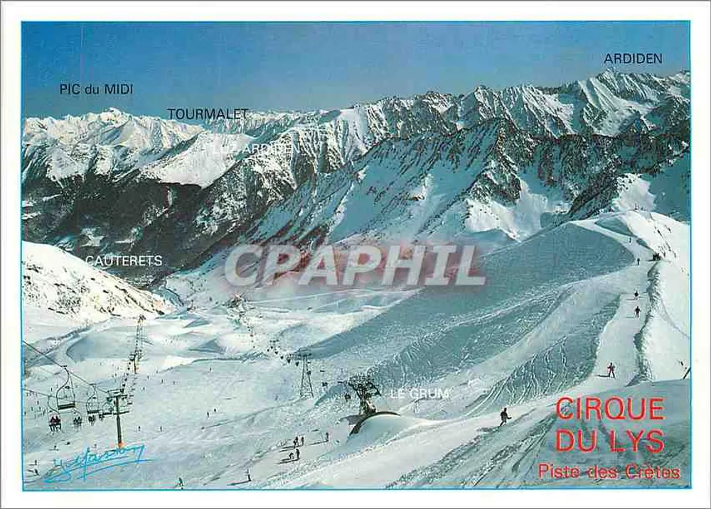 Cirque du Lys — Piste des Crêtes — Éditions J. Masson, Cauterets - Frente