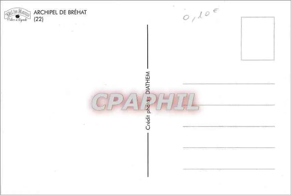 Arquipélago de Bréhat — vista aérea — Editor: Vides & légende (22) - Verso