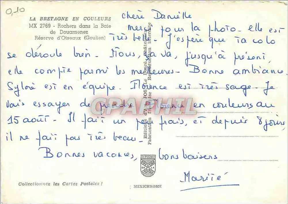 Rochas na Baía de Douarnenez — Reserva de Aves (Goulien) — Edições da Reprodução Incerta - Verso