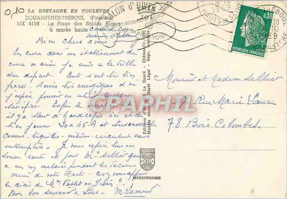 Der Weiße Sandstrand — Douarnenez (Finistère) — Mexichrome-Edition - Rückseite