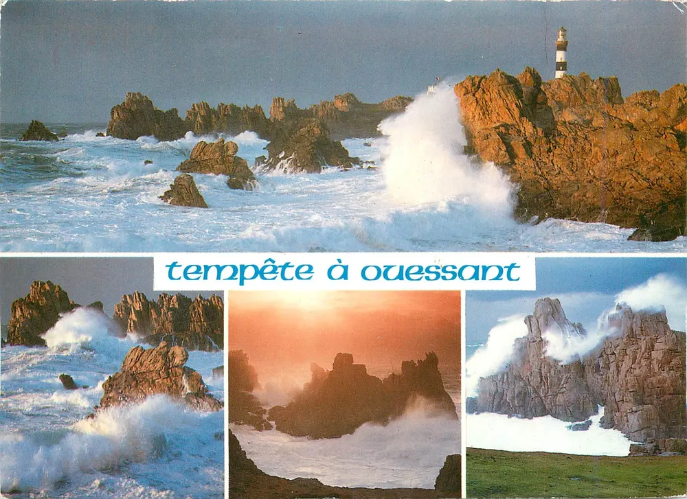 Tempestade em Ouessant — Éditions d'Art Lanonance, série 29242 - Frente