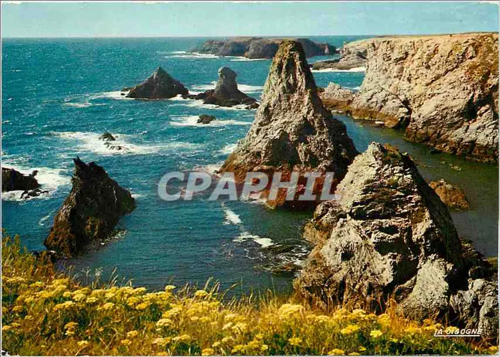 Costa de Belle-Île-en-Mer — Rochas e falésias — Éditions La Cigogne - Frente