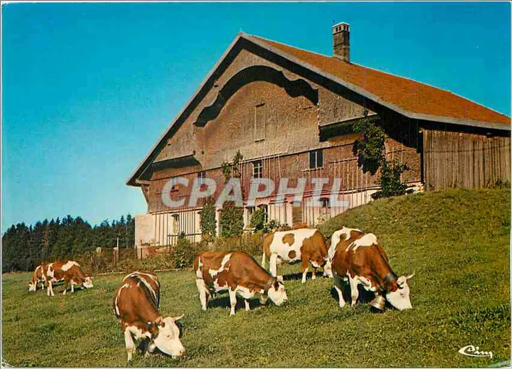 Old Franc-Comtoise Farm of Chauffaud — Picturesque Franche-Comté — Printer Combier - Front