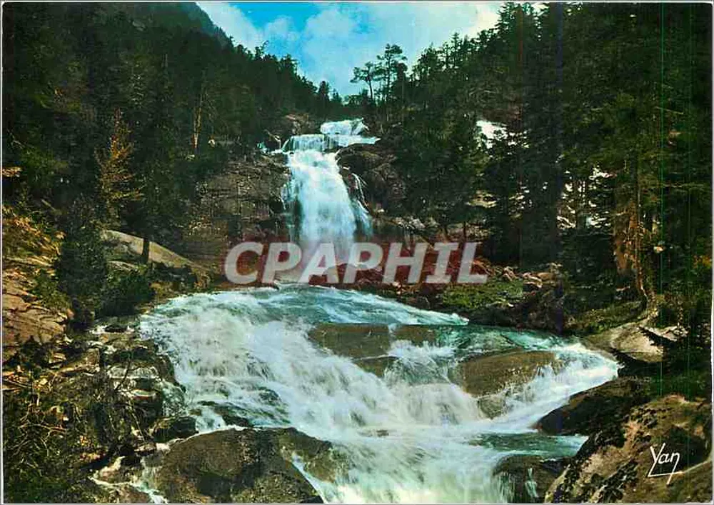 Cachoeira do Pont d'Espagne — Cauterets (65) — Edições P. Chambon - Frente