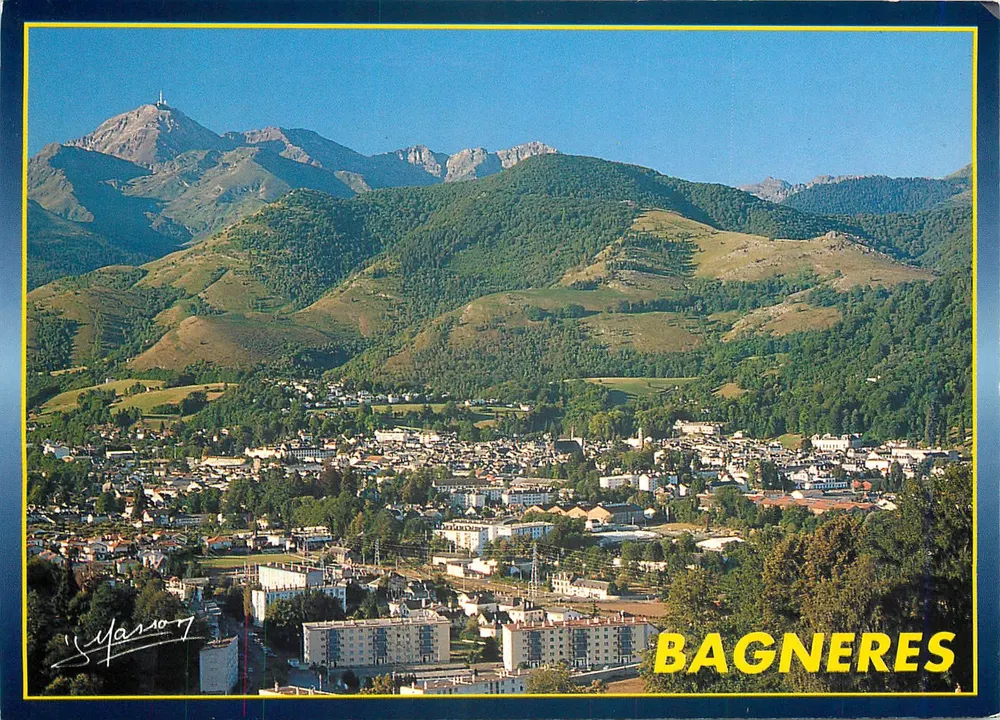 Bagnères-de-Bigorre — vista panorâmica — Photo-Éditions J. Masson - Frente