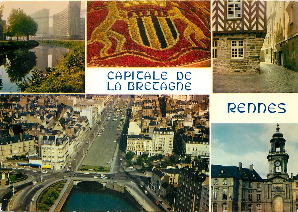 Rennes — Capital da Bretanha — Edições de Arte JOS - Frente