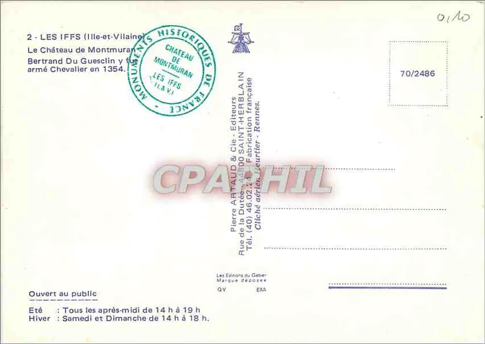 Castillo de Montmurain — Les Iffs (Ille-et-Vilaine) — Éditions Saint-Hierlalin - Reverso