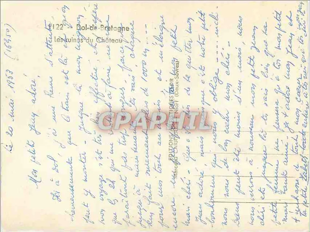 डॉल-डे-ब्रेटेन - चैत्सल के अवशेष - प्रकाशक ATOR - पीछे