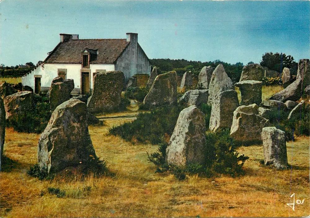 Os alinhamentos de Erdeven — região de Carnac — Éditions d'Art JOS - Frente