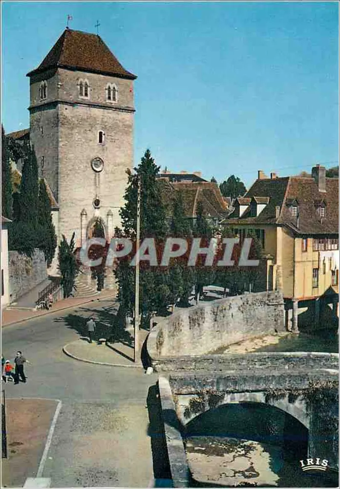 Salies-de-Béarn — Der Alte Brücke und die Kirche Saint-Vincent — Editions C.D. Biarritz - Vorderseite
