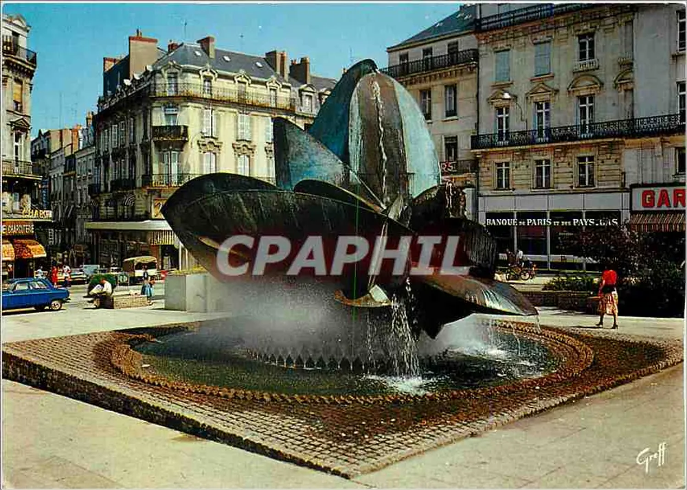 Angers — Die Rose der Place du Ralliement — Verlag Griff - Vorderseite