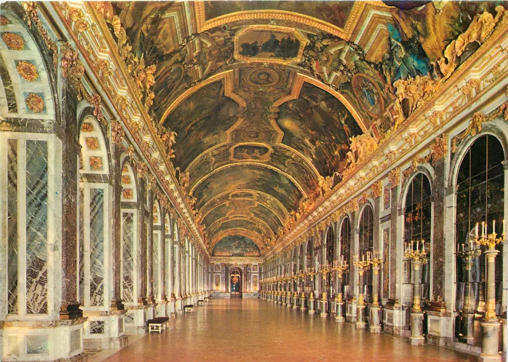 Schloss Versailles — Galerie der Spiegel — Verlag A. P. Paris, n° 410 - Vorderseite