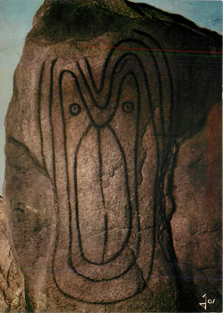 Dolmen curvo de Luffang-en-Crach — Pré-história — Edições de Arte JOS, Châtenul - Frente