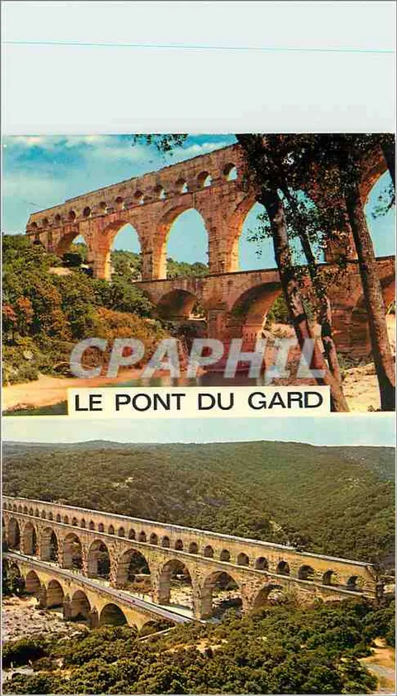 O Pont du Gard — Aqueduto romano — Éditions Lyonvilleurbanne - Frente