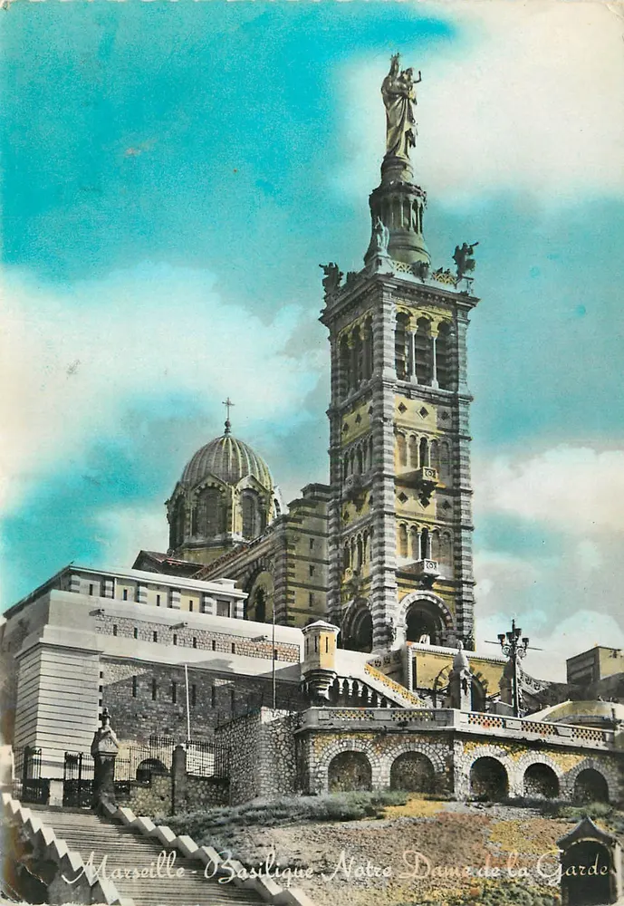 Marseille - Basílica Nossa Senhora da Guarda — Edições Clapier, n° 1063 - Frente