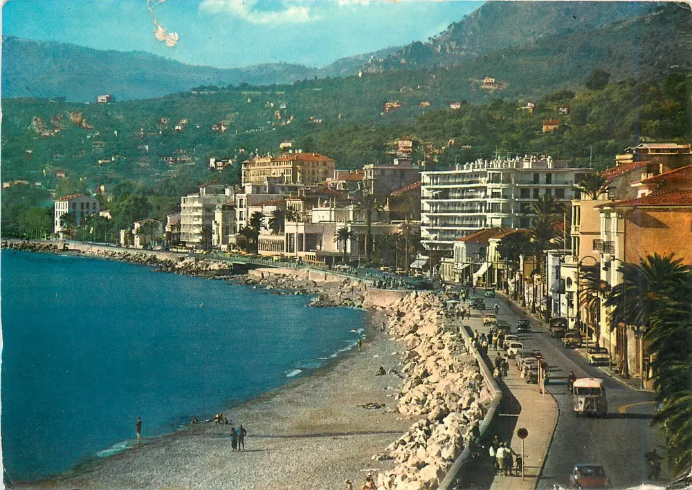 Menton — vista da Costa Azul — Les Éditions Général La Barca, n° 275 - Frente