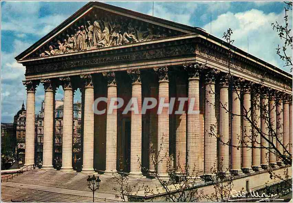 Igreja da Madeleine — Paris — Editor Albert Monnier, n° 10 091 - Frente