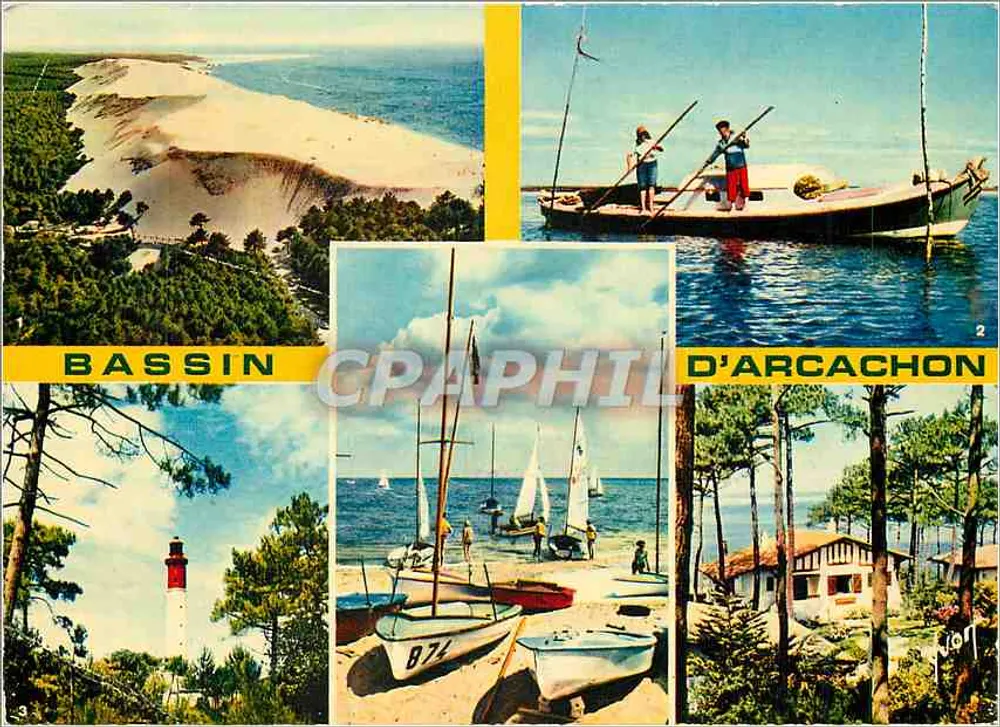 Bassin d'Arcachon — Vista panorâmica e cenas de vida — Edições Jean-Jaures - Frente