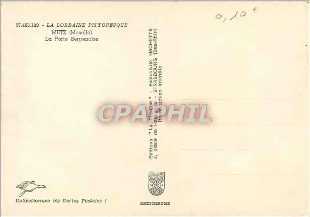 La Porte Serpencise — Metz (Moselle) — Hachette Editions - Rückseite
