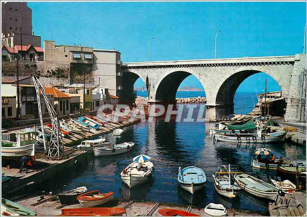Le Petit Port du Vallon des Auffes — Marseille — Édition TARDY - Recto