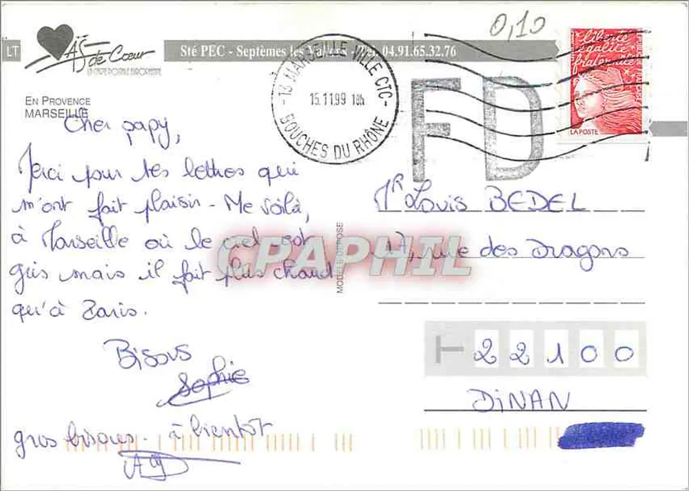 Imagens de Marselha — coleção de fotos — editor não visível - Verso