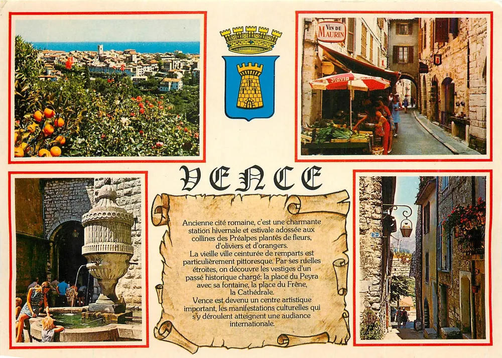 Vence — Oude Romeinse stad, winter- en zomerkamp — Les Editions Gilletta - Voorkant