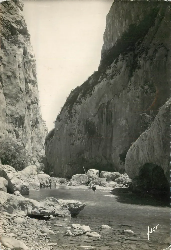 Gorges do Verdon — O Corredor Sanson — Les Éditions d'Art, Paris - Frente