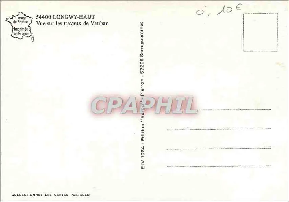 Longwy-Haut — Ansicht der Werke von Vauban — 'Europe' Pierron Edition - Rückseite