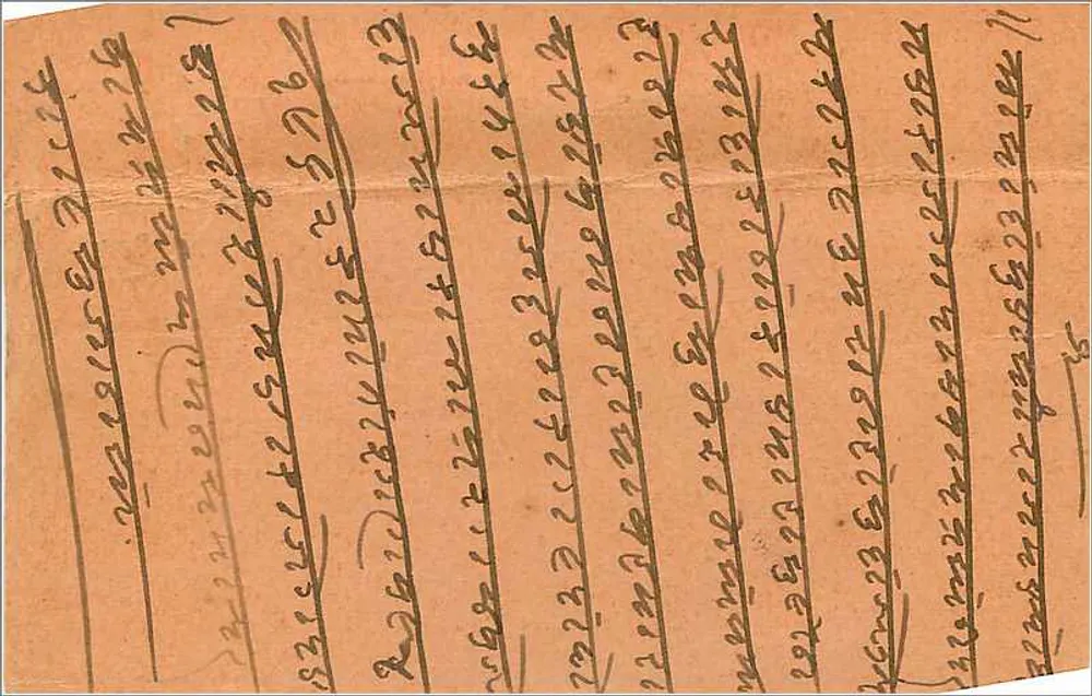 Cavaleiro indiano a cavalo — Bombay — C. M. Nayagar & Co., Lohar Chawl - Verso