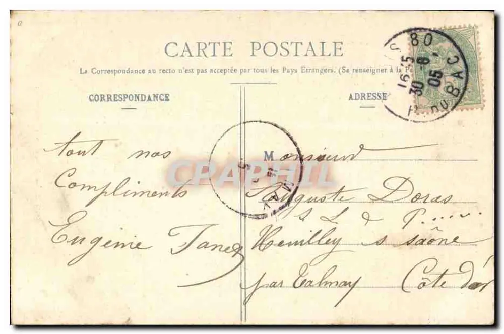 Uma sogra — rébus para uso dos genros — editor A. Blanert & Cie, Nancy - Verso