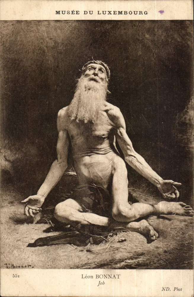 Sujeito: Jó — Museu do Luxemburgo — Léon Bonnat, n° 551 - Frente