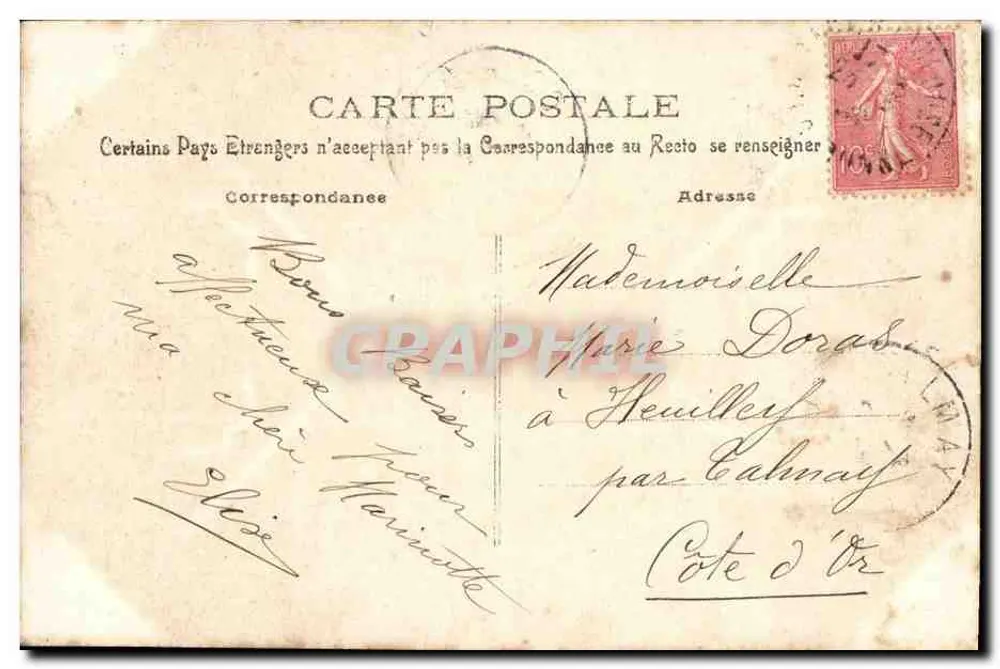 Liebendes Paar — Innenraum-Szene — B.C.i. n°513 - Rückseite