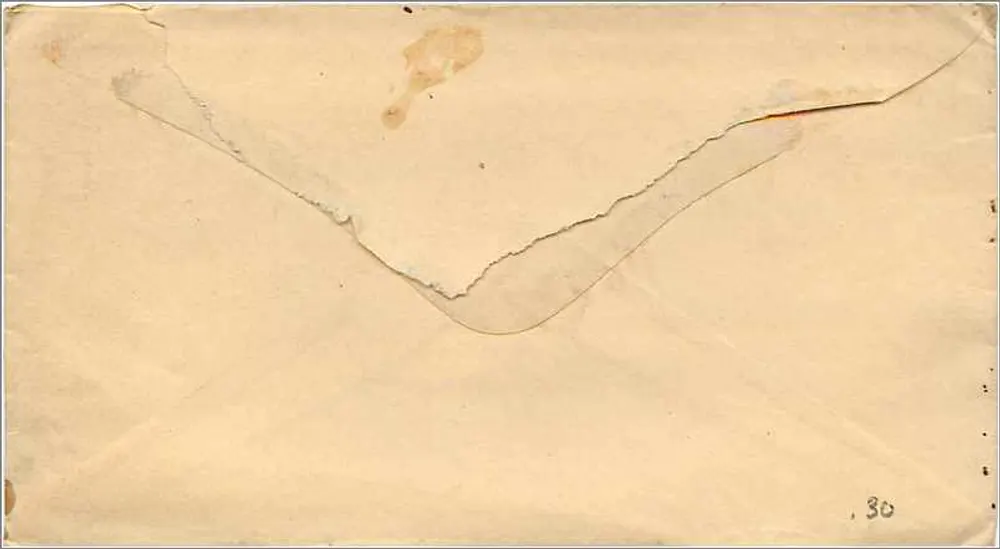 New York — Brief an Herrn Wm. F. Willard — 3-Cent-Union-Stempel - Rückseite