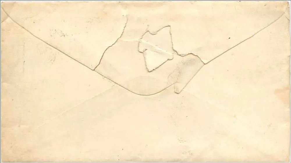 Carta postal destinada a Killingworth, Connecticut — selo de 3 centavos e carimbo de Bucton, agosto de 1889 - Verso