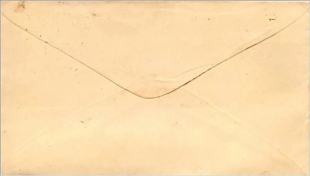 Karte an Lester, Hamblin & Co., West Springfield, Massachusetts — 3-Cent-Stempel und Poststempel von Elmira, New York - Rückseite