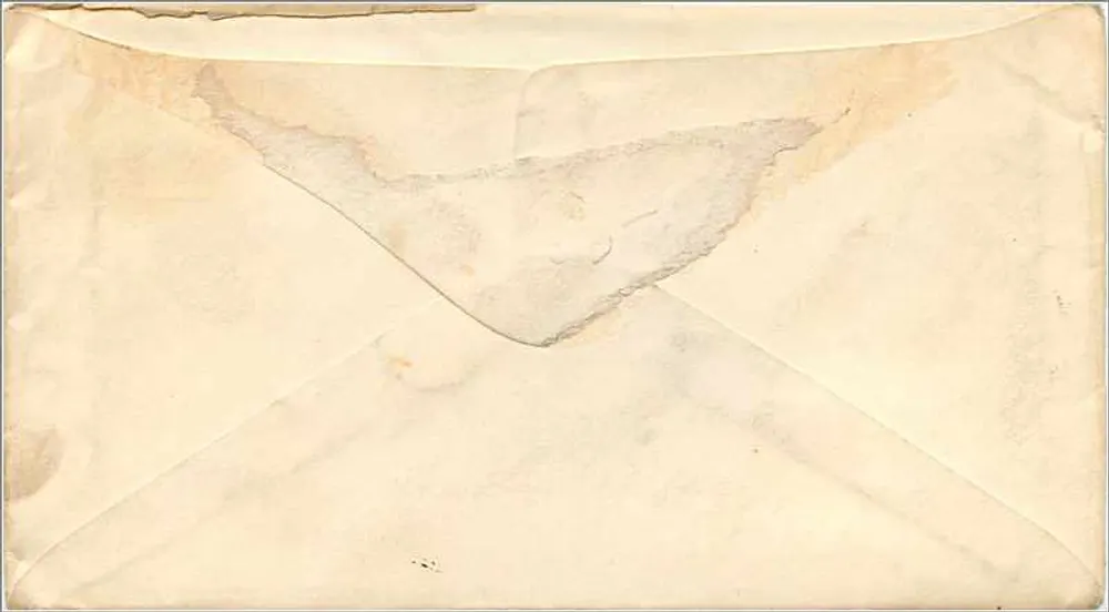 Brooklyn — carta para James Athawes — selos de 2c vermelhos - Verso