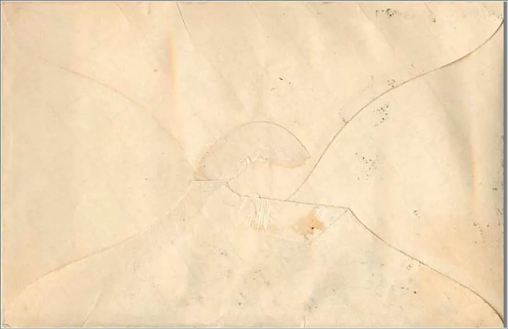 Cartão postal enviado em torno de 1896 — St. Albans, VT — selo de 3 centavos dos EUA - Verso