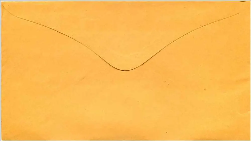 Supt. Pub. Instruction, Concord, N. H. — enveloppe jaune avec inscription manuscrite - Verso