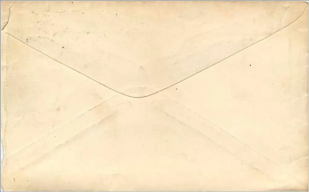 Waterbury — carta postal com texto impresso e endereço manuscrito — Dickinson & Clark, Waterbury, Conn. - Verso