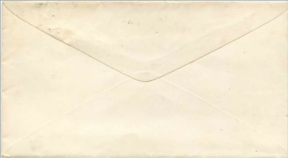 Dundarton, New Hampshire — envelope com selo de 3 centavos e carimbo postal — enviada em torno de 1894 - Verso