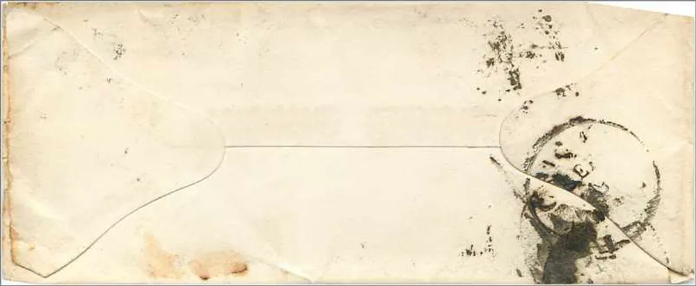 Marengo, Illinois — envelope remetido a Chicago — selos e carimbo postal - Verso