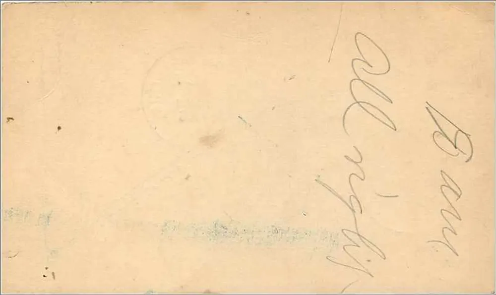 Bermwick, Pennsylvania — tarjeta postal americana de 1906 — editor no identificado - Reverso