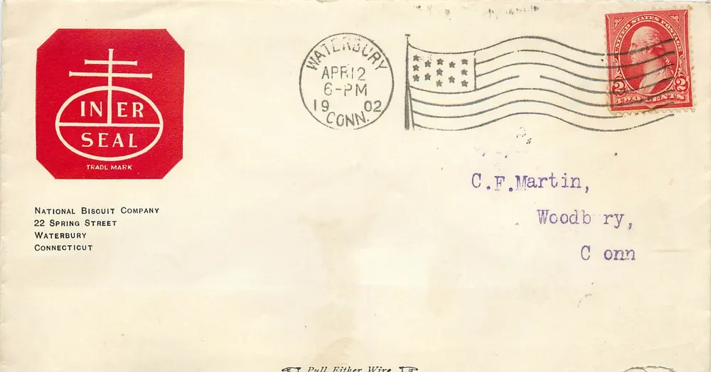 National Biscuit Company — Waterbury, Connecticut — Iner Seal Warenzeichen - Vorderseite