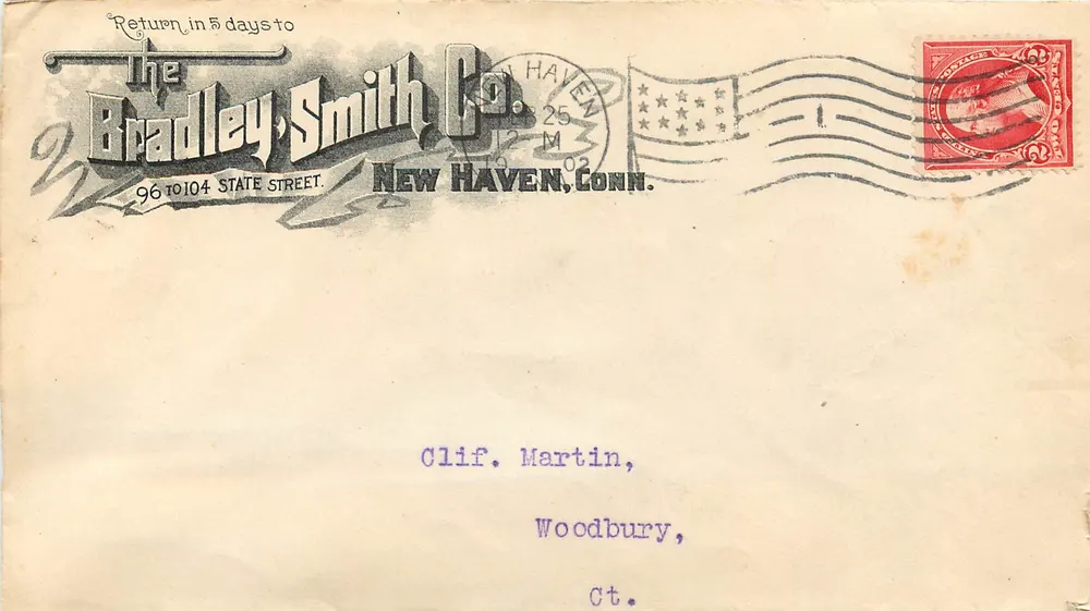 The Bradley-Smith Co. — New Haven, Conn. — 1902 - Vorderseite