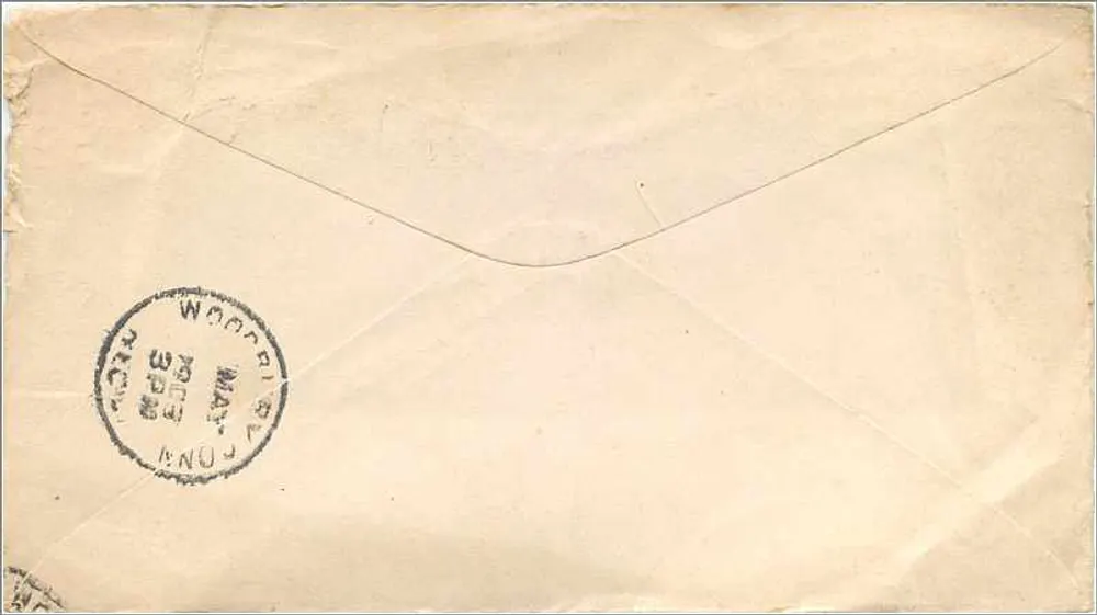 Mehlwerbung — Bay State Milling Co. — The F.C. Bushnell Co. Waterbury, Conn. - Rückseite