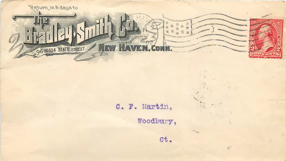 The Bradley Smith Co. — New Haven, Conn. — Ansichtskartenverlag - Vorderseite